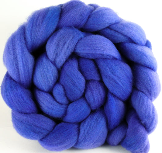 Hand dyed top for spinning -Morning Glory - Organic Polwarth - Inglenook Fibers