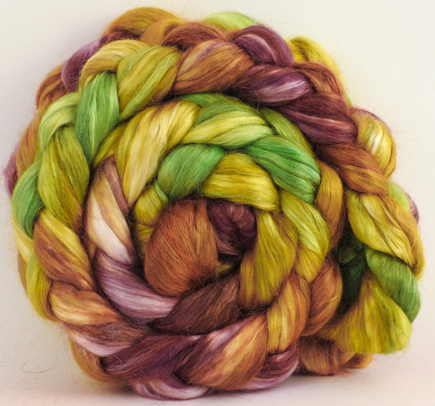 Golden Glow - Wensleydale/ Mulberry silk roving (65/35)