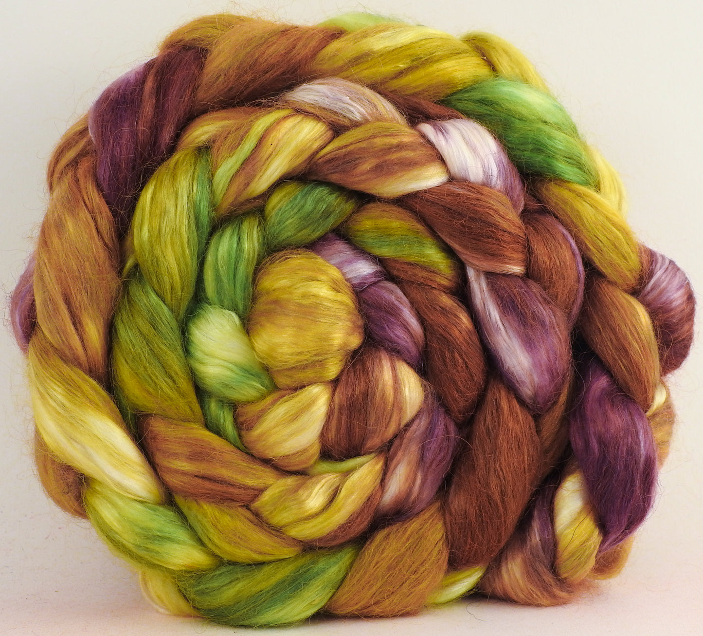 Golden Glow - Wensleydale/ Mulberry silk roving (65/35)