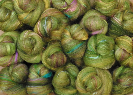 Sock Batts - Peapod - (4 oz.) - Inglenook Fibers