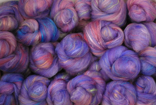 Sock Batts - Jacaranda - (4 oz.) - Inglenook Fibers