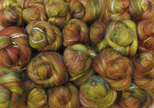 Sock Batts - Coriander - (4 oz.) - Inglenook Fibers