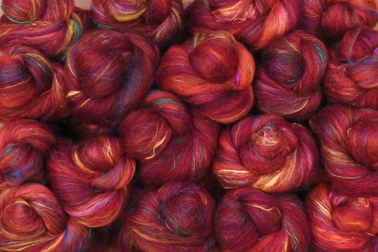 Sock Batts - Habanero - (4 oz.) - Inglenook Fibers