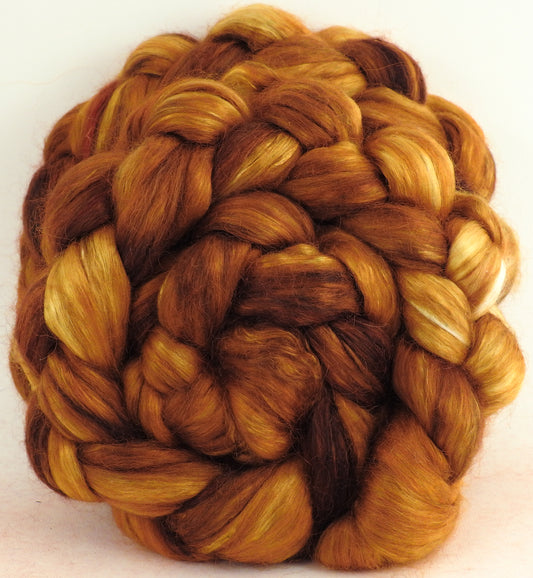Strong Honey - Wensleydale/ Mulberry silk roving (65/35)