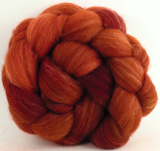 Volcano (4.5 oz) - Batt in a Braid #50 - Cheviot /Falkland /Tencel (70/15/15)