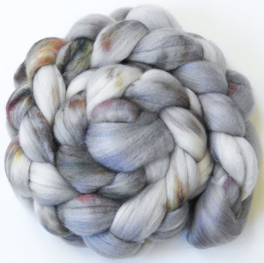 Pearly Gates (5.2 oz) Batt in a Braid #56- Superfine Merino/Tussah Silk/ Cashmere (60/25/15)