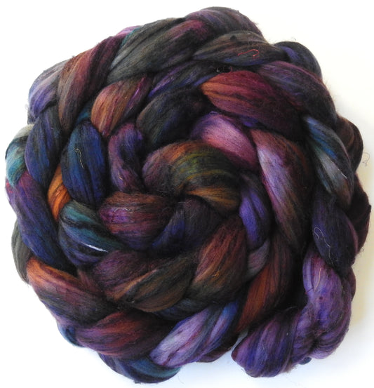 Sherlock (5.7 oz) - Batt in a Braid #39  - Falkland Merino/ Mulberry Silk / Sari Silk (50/25/25)