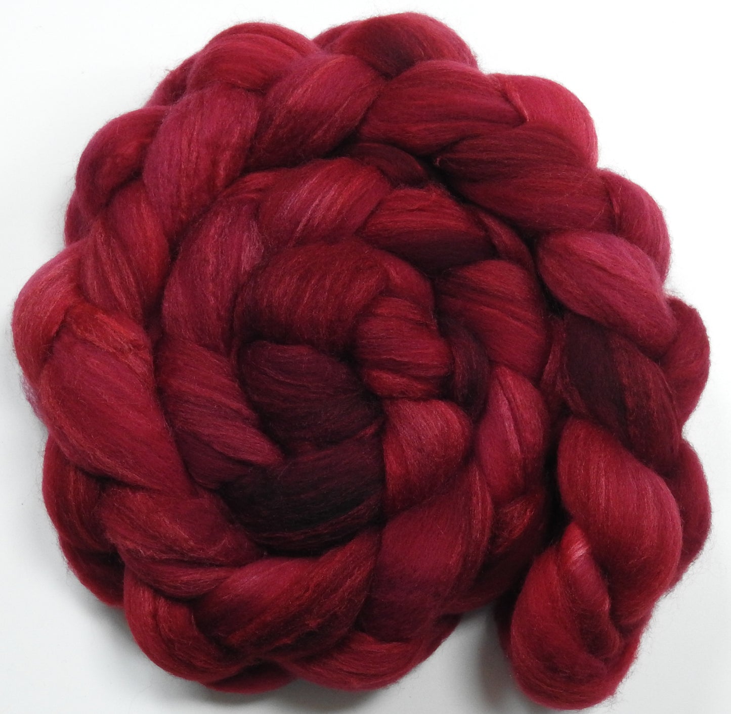 Crimson (5.5 oz) - Polwarth / Tussah silk (85/15)