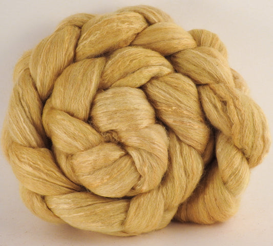 Batt in a Braid #45 - Osage Orange (5 oz.) - Corriedale/Mulberry Silk/Rose Fiber (60/20/20) - Inglenook Fibers