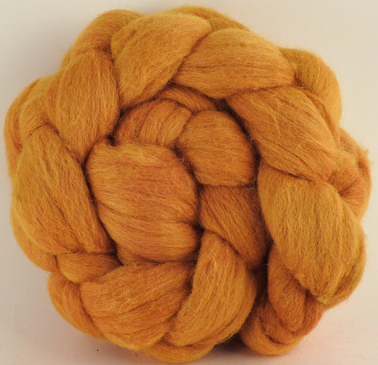 Batt in a Braid #44 - Onion Skins - (4.8 oz) Southdown/Tussah Silk/Kid Mohair (65/25/10) - Inglenook Fibers