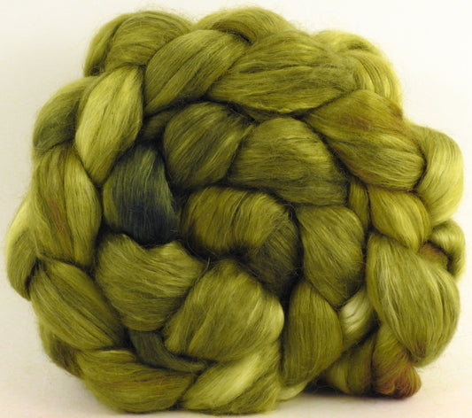 Asparagus - Wensleydale/ Mulberry silk roving (65/35)