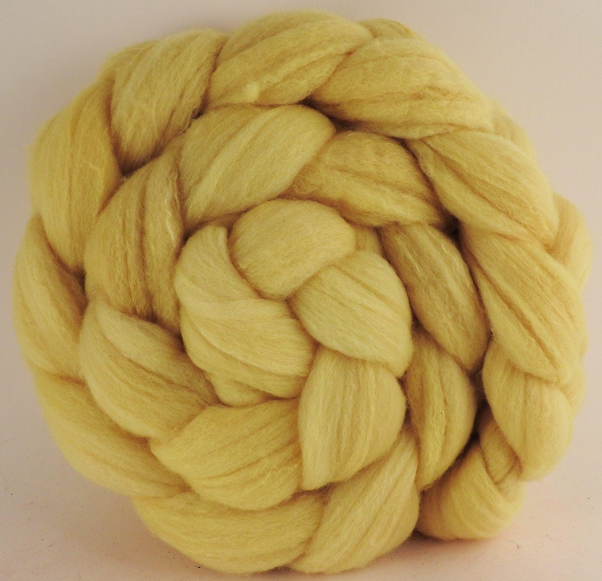 Hand dyed top for spinning -Weld - Targhee/silk/ bamboo ( 80/10/10)- 4.8 oz. - Inglenook Fibers
