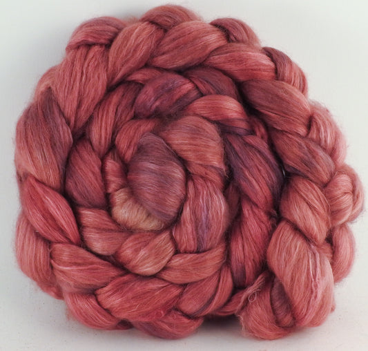 Baby camel/ tussah silk top (50/50) - Cochineal - 3.3 oz. - Inglenook Fibers