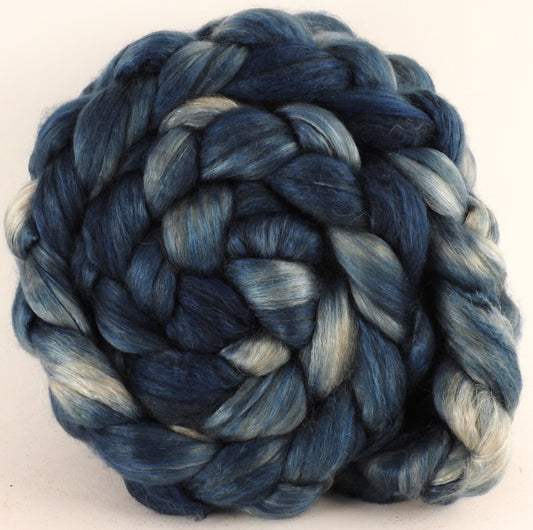 Baby camel/ tussah silk top (50/50) - Indigo - Inglenook Fibers