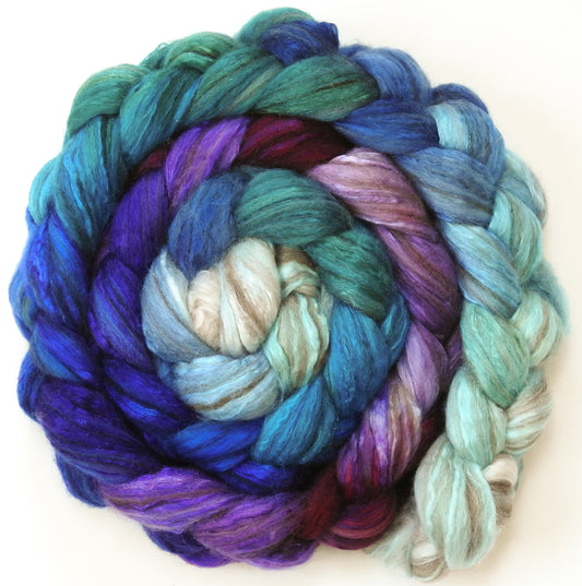 Dawn Treader - Batt in a Braid #7- (5.5 oz) - Polwarth/ Manx / Mulberry silk/ Firestar (30/30/30/10)