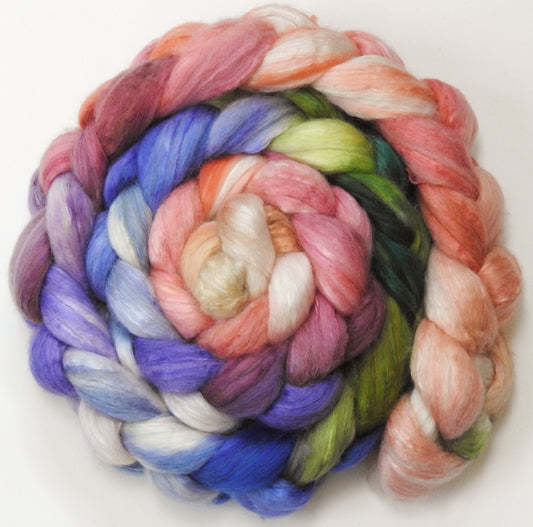 Cair Paravel (4.2 oz)- Batt in a Braid #54- Bleached YAK/Polwarth / Mulberry Silk (40/40/20)