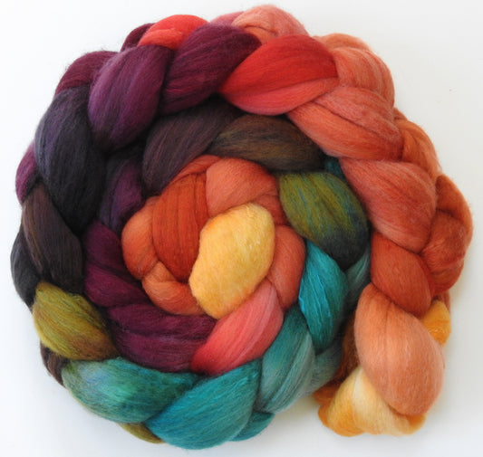 Smaug -( 5.6 oz) Organic Polwarth / Mulberry silk (80/20)