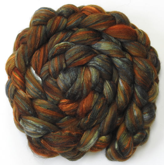 Bracken (5.5 oz) - Batt in a Braid #7 - Polwarth/ Manx / Mulberry silk/ Firestar (30/30/30/10)
