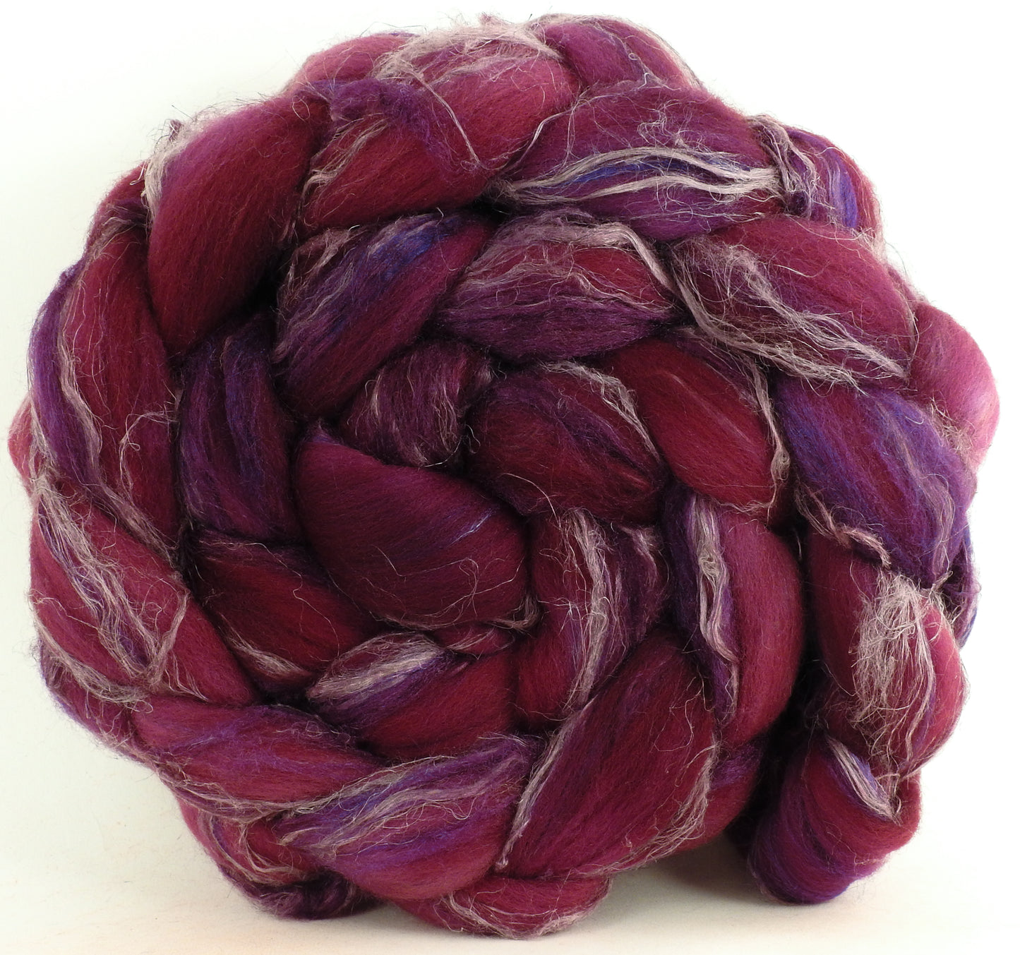 Boysenberry (5.7 oz) - Merino/ Tussah Silk/ Natural Flax (50/25/25)