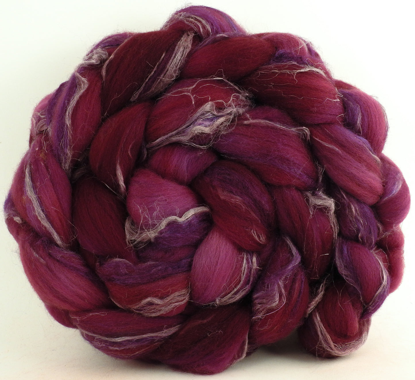 Boysenberry (5.7 oz) - Merino/ Tussah Silk/ Natural Flax (50/25/25)