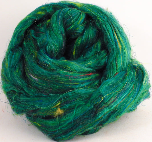 100% Sari Silk Top- Rainforest - 1.5 oz. - Inglenook Fibers