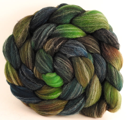 Targhee/silk/ bamboo- (80/10/10) - Evergreen - 5.7 oz. - Inglenook Fibers