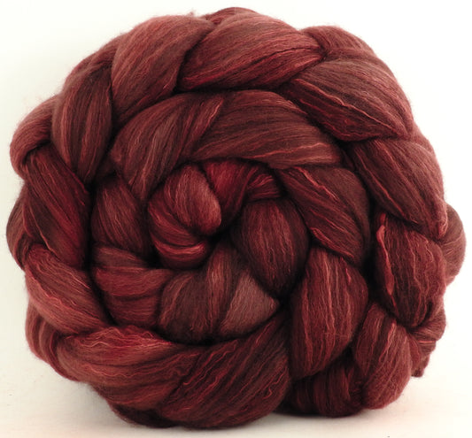 Maroon (5.4 oz) - Organic Polwarth / Tussah silk (80/20)