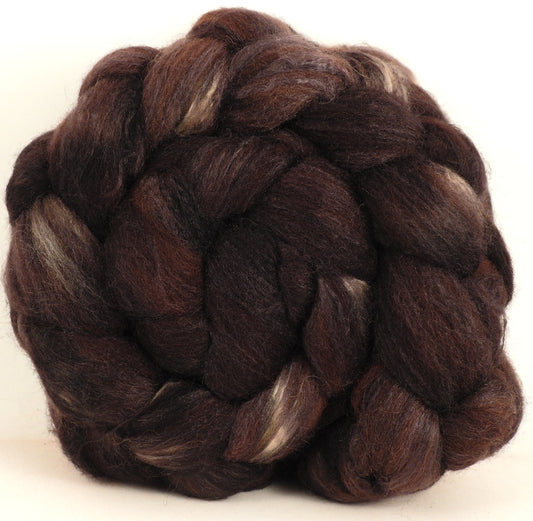 Dark Chocolate - British Southdown/ tussah top (65/ 35)