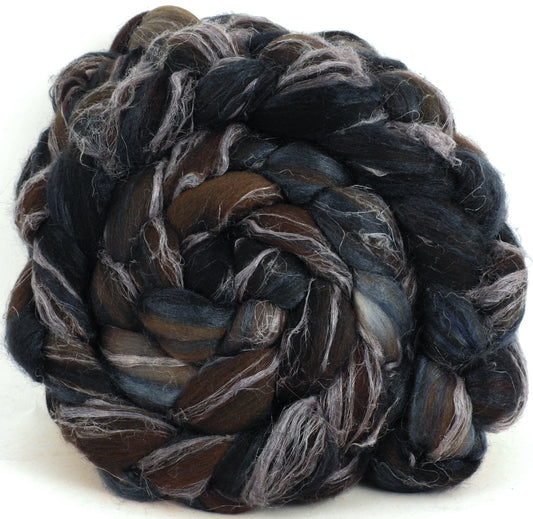 French Roast - Merino/ Tussah Silk/ Natural Flax (50/25/25)