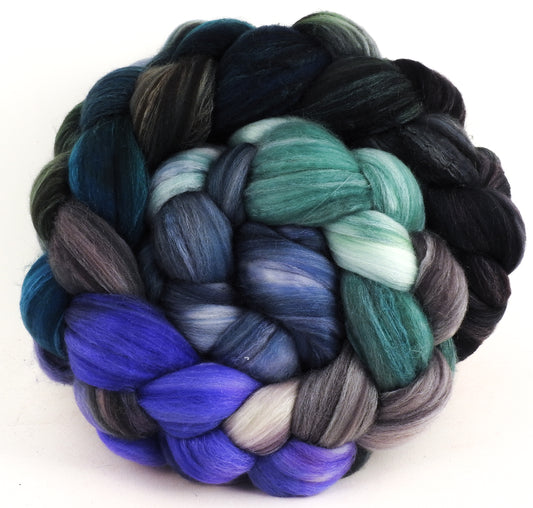 Tempest-Batt in a Braid #35 - Sw Merino (18.5 mic) /Merino (18.5 mic) / Tussah Silk (40/40/20)