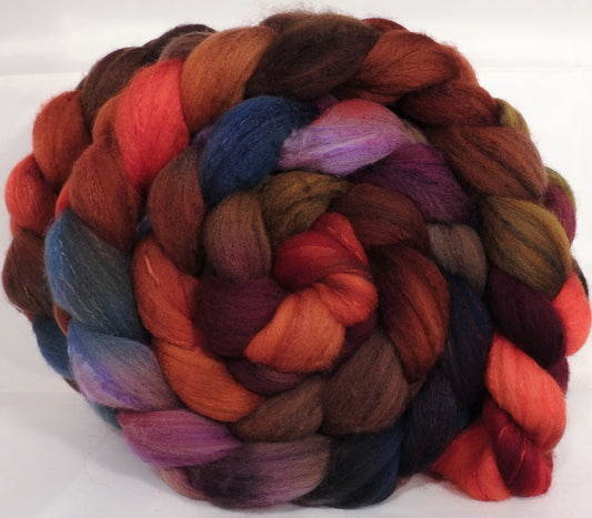 Organic Polwarth/ Tussah silk  (80/20) Roving (Top) -Gnomes - 5.2 oz. - Inglenook Fibers