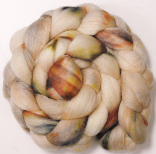 Meringue (5.6 oz) Batt in a Braid #56- Superfine Merino/Tussah Silk/ Cashmere (60/25/15)