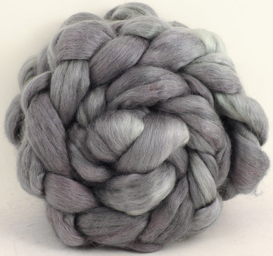 Mercury (5.7 oz) - Batt in a Braid #52- Wensleydale/ Mulberry silk/ Polwarth (60/25/15)