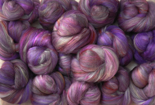 Dendrobium Orchid - Non-Sparkle Sticklebatts -(4.1 oz) Bond fleece, CASHMERE, merino, silk, bamboo