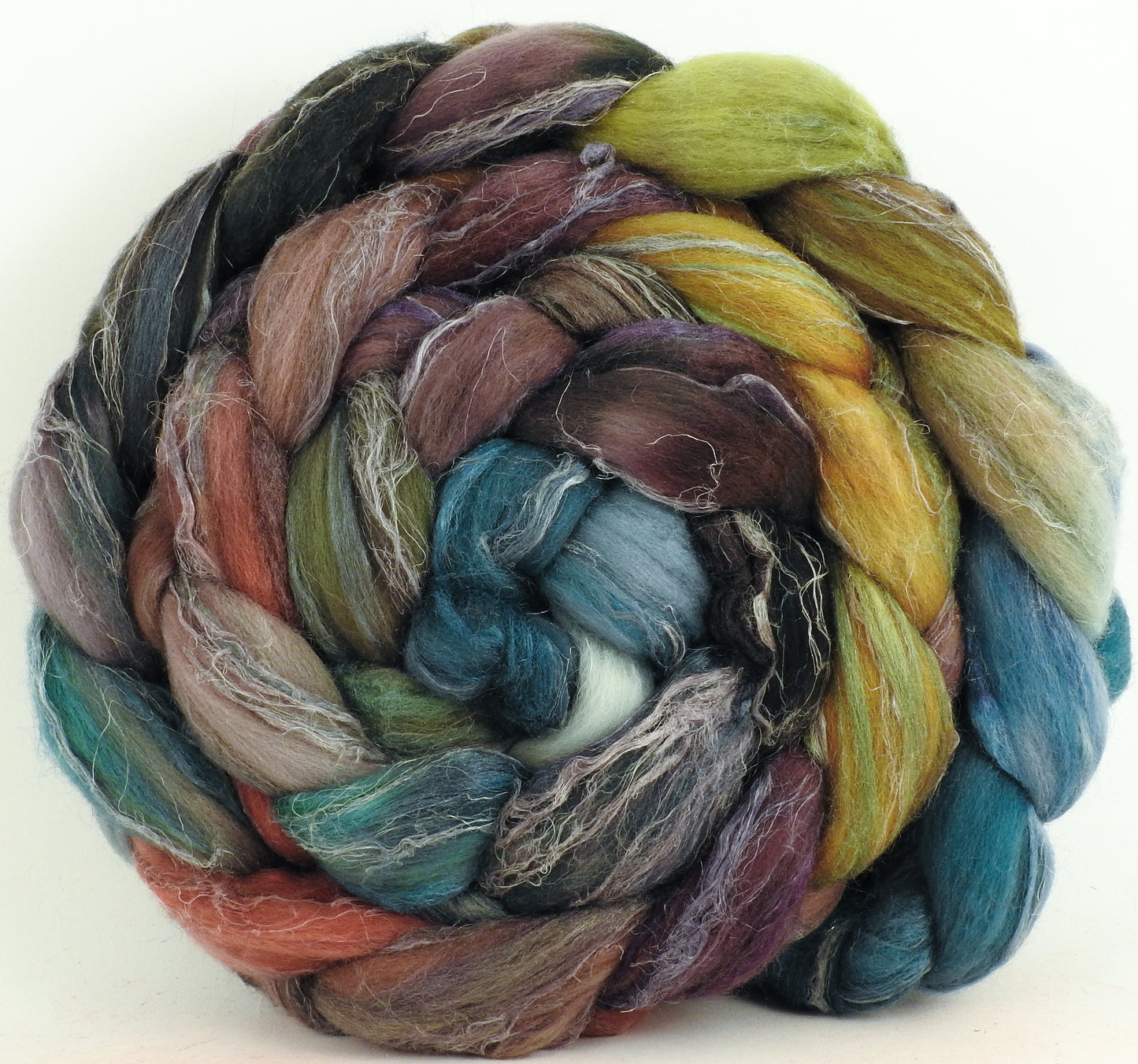 Pebble Mosaic (5.6 oz) - Merino/ Tussah Silk/ Natural Flax (50/25/25)