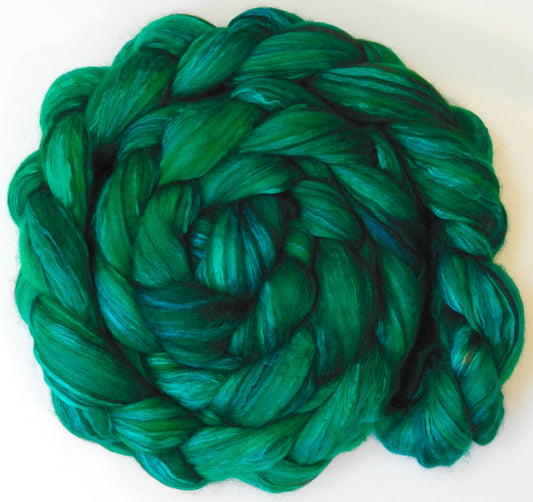 Shamrock (5.5 oz)- 18.5 mic merino/ camel/ brown alpaca/ mulberry silk/ (40/20/20/20)