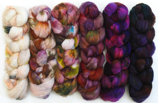 Let Them Eat Cake (8.4 oz)- 25 micron Merino/ Silk Slubs (70/30)