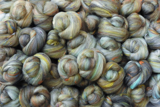 Incognito - Non-Sparkle Sticklebatts - 30% RomeldaleX fleece; merino, shetland, polwarth, silk, bamboo, silk noil