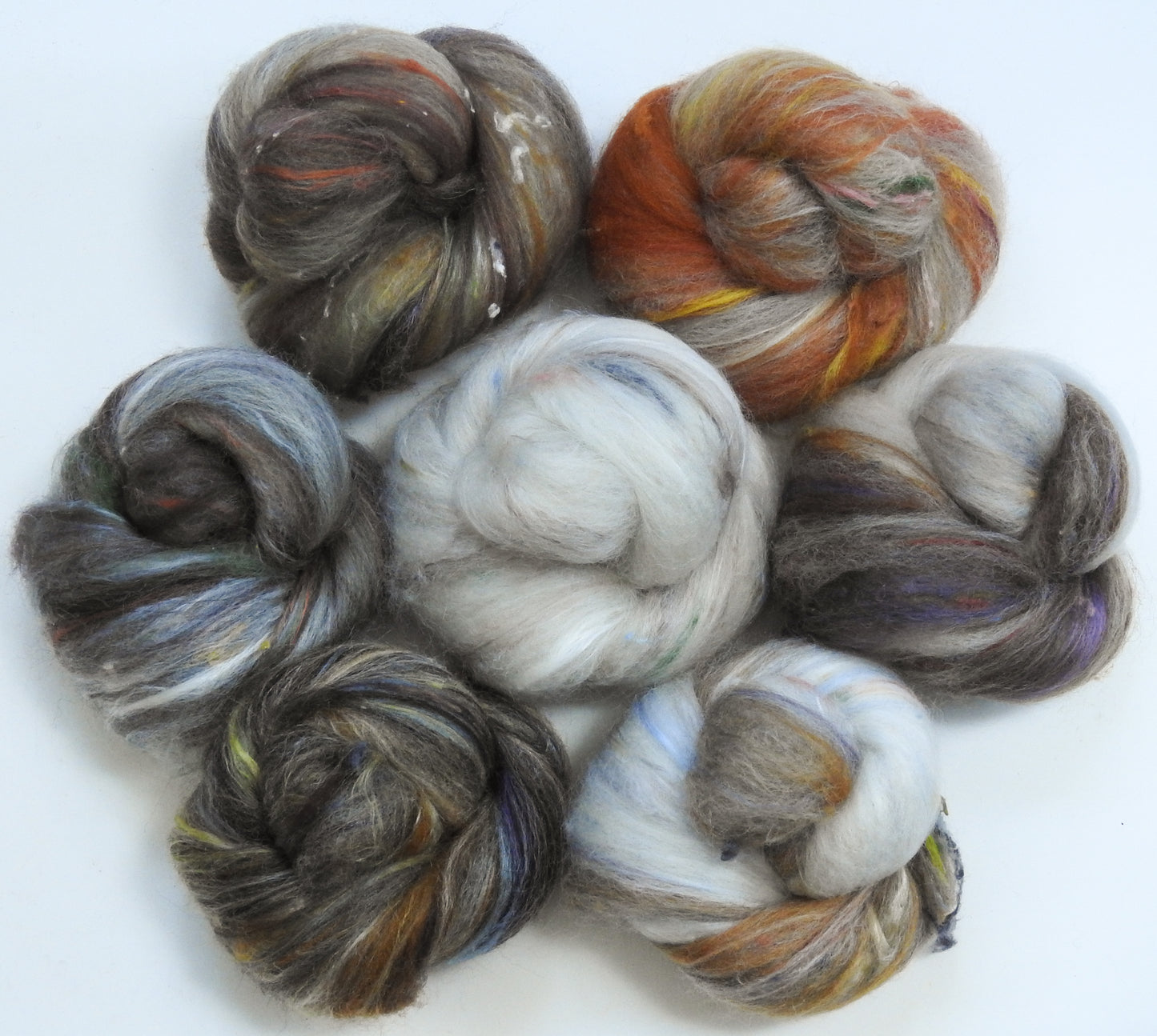 Owls of New England - Non-Sparkle Sticklebatts -Border Leicester/cvm/Rambouillet Romeldale X fleeces; merino, corriedale, polwarth, silk, bamboo, silk noil