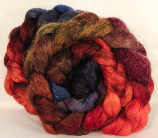 Wensleydale/ mulberry silk roving ( 65/35) -Gnomes - (5.3 oz.) - Inglenook Fibers