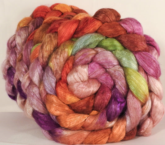 Baby camel/ tussah silk top -Zinnias - baby camel /silk ( 50/50) - 4.1 oz - Inglenook Fibers