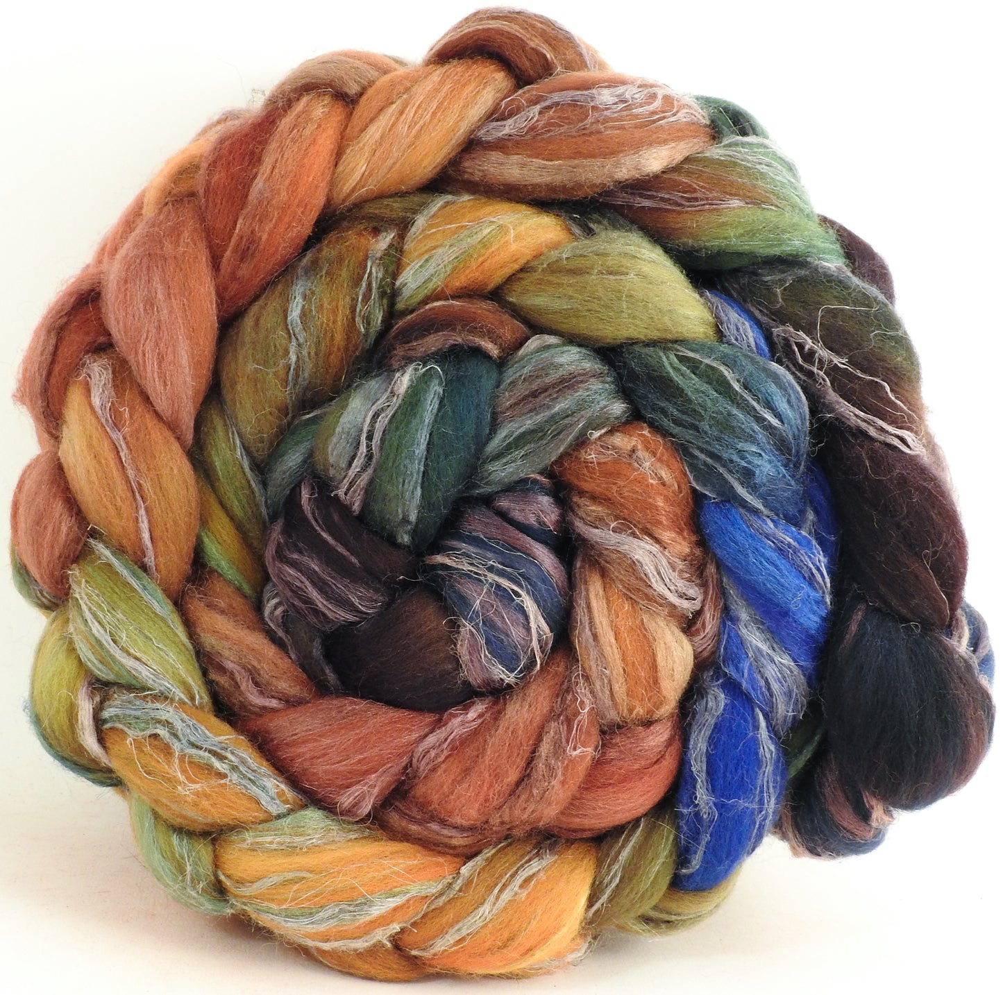 Fruitcake (5.7 oz) - Merino/ Tussah Silk/ Natural Flax (50/25/25)