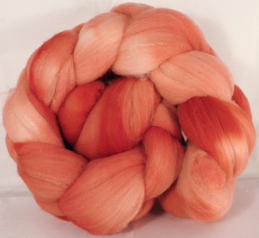 Rambouillet /tussah silk (75/25) -Salmon (5.4 oz.) - Inglenook Fibers