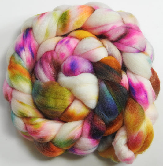 Sunbonnet (5.1 oz) Batt in a Braid #56- Superfine Merino/Tussah Silk/ Cashmere (60/25/15)