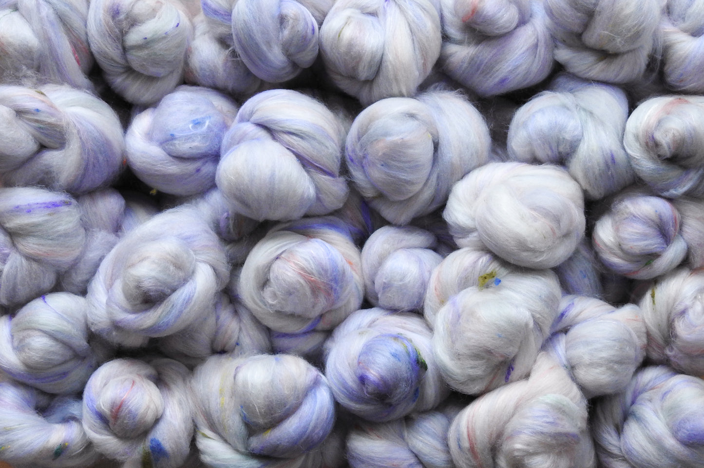 Let it Snow - Non- sparkle Sticklebatts- ANGORA, Bond fleece , merino, silk, bamboo, silk noil