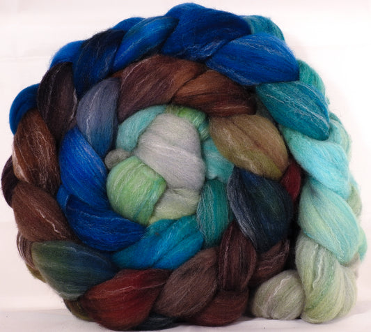 Targhee/silk/ bamboo (80/10/10) - Sea Turtle - 5.1 oz. - Inglenook Fibers