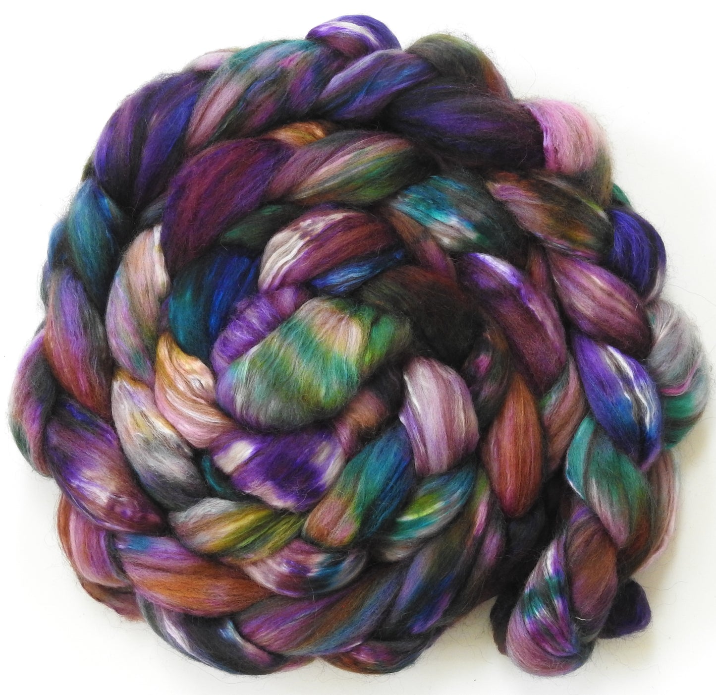 Sweet Violets (5.3 oz) - 18.5 mic merino/ camel/ brown alpaca/ mulberry silk/ (40/20/20/20)