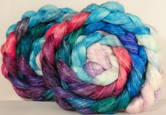 Tussah Silk / flax roving (65/35)- Kangaroo Island - 5 oz. - Inglenook Fibers