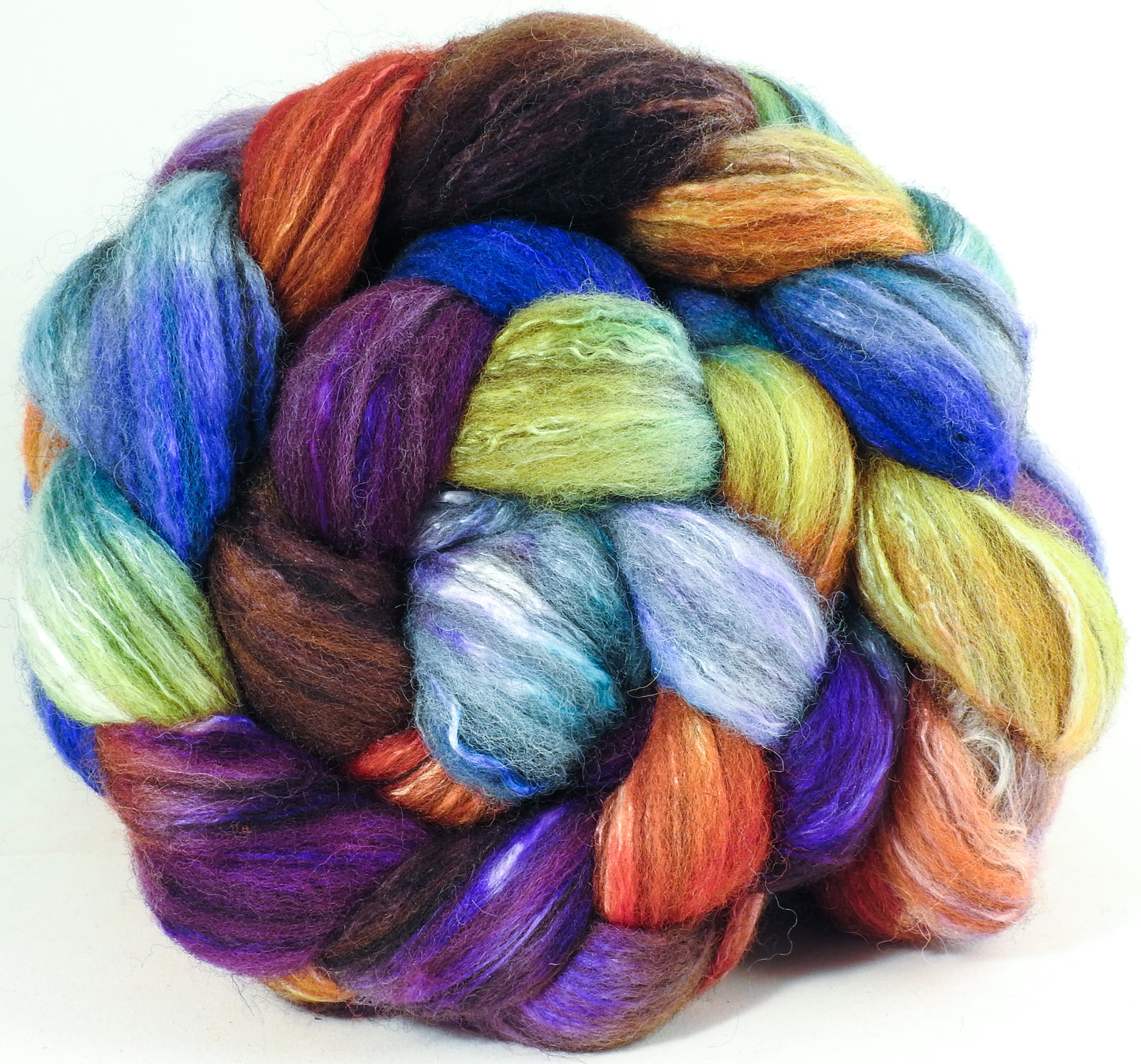 Christmas Market - Humbug Shetland/ Mulberry Silk (75/25)