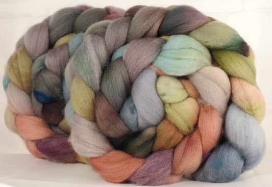 Falkland top for spinning - Pebble Mosaic- 5.1 oz. - Inglenook Fibers